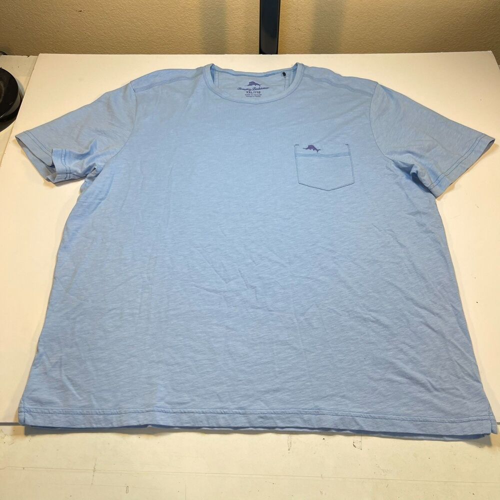 TOMMY BAHAMA Pocket TEE T SHIRT Sz Mens XXL Blue